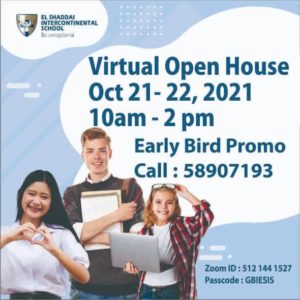 Virtual Open House Oct 21-22